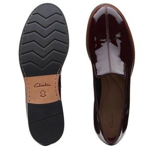 CLARKS Frida Loafer Womens Shoes Aubergine